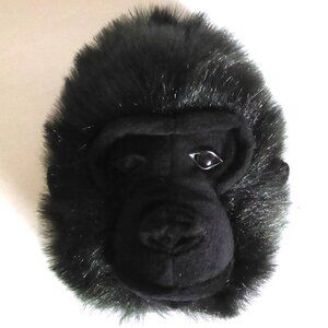 VINTAGE BEVERLY HILLS TEDDY BEAR CO. 7.5” GORILLA HEAD PLUSH WALL HANGING (NEW)